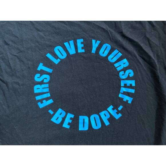 Stay Fly Unisex Black T shirt Love yourself first Size Medium - Picture 6 of 10